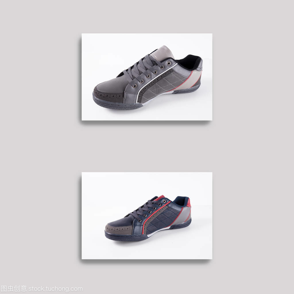 纯白映衬下的艺术 隔离式产品摄影中的鞋子